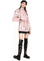 Ann Gissy Tenká růžová dámská bunda se stojáčkem (AG5-017)