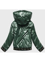 S'WEST Krátká zelená dámská bunda s kapucí (B9787-10)