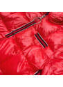 Ann Gissy Červená dámská bunda s ozdobnými lampasy (AG1-J9002)