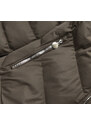 J.STYLE Krátká dámská zimní bunda v army barvě (5M725-136)