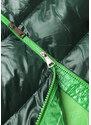 Ann Gissy Zelená dámská bunda s kontrastními vsadkami (AG1-J9063)