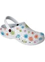 Dian EVA zdravotnická obuv dámská protiskluzová bílá vzor květina 35