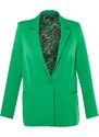 Trendyol Green Regular Lining Detailed Woven Blazer Jacket