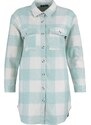 Trendyol Mint Checkered Weave Lumberjack Winter Shirt