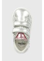 Dětské kožené sneakers boty Primigi stříbrná barva