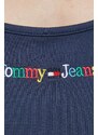 Šaty Tommy Jeans tmavomodrá barva, mini