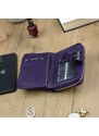 Dámská kožená peněženka fialová - Gregorio Gracey fialová