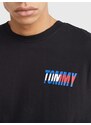 Tommy Hilfiger Černé pánské tričko Tommy Jeans - Pánské