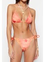 Trendyol Tie-tie Triangle Tie Dye Tie-tie Triangle Bikini Set