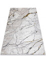 Dywany Łuszczów AKCE: 140x190 cm Kusový koberec Gloss 529A 53 3D mramor ivory/beige - 140x190 cm