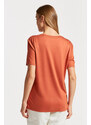 TRIČKO GANT REL DRAPED SS T-SHIRT oranžová XS