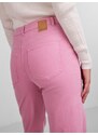 Růžové dámské široké džíny Pieces Peggy - Dámské