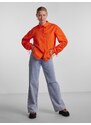 Oranžová dámská košile Pieces Brenna - Dámské