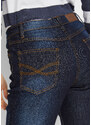 bonprix Strečové džíny High Waist, Straight Modrá
