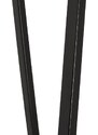 Nordic Design Černý kovový stojací věšák Yako 173 x 50 cm