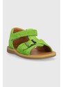 Pom D'api Dětské kožené sandály Reebok Classic zelená barva