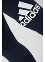 Bavlněné tepláky adidas tmavomodrá barva, s potiskem