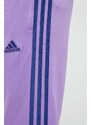 Tréninkové kalhoty adidas Tiro fialová barva, s aplikací