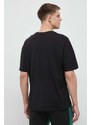 Bavlněné tričko Puma černá barva, 538070-88