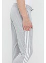 Tréninkové kalhoty adidas Essentials šedá barva, melanžové, IC0046