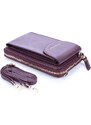 Jennifer Jones Mini kabelka na telefon a peněženka s popruhem na krk bordó 1125