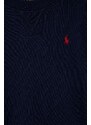 Dětská mikina Polo Ralph Lauren tmavomodrá barva, hladká