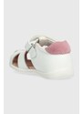 Dětské kožené sandály Garvalin bílá barva
