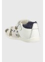 Dětské kožené sandály Garvalin bílá barva
