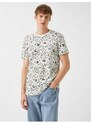 Koton Slim Fit Floral Printed T-Shirt