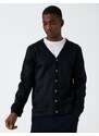 Koton V-Neck Cardigan Button Detail