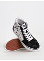 Vans Sk8 Hi (hibiscus check black)černá