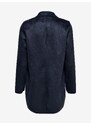 Tmavě modrý dámský kabát v semišové úpravě ONLY Joline - Dámské