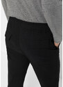 bonprix Regular Fit strečové kalhoty bez zapínání, Straight Černá