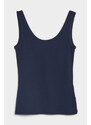 TOP GANT SLIM RIBBED TANK TOP modrá L