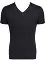 Pánské tričko GO V-Neck Slim Fit - BLACK - černá 0004 - SLOGGI