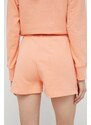 Bavlněné šortky Pepe Jeans Whitney oranžová barva, hladké, high waist