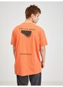 Oranžové pánské tričko Diesel - Pánské