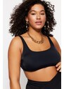 Trendyol Curve Black Square Neck Bralette Bikini Top