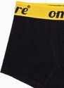 Ombre Clothing Stylové černo-žluté boxerky U283