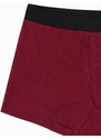 Ombre Clothing Stylové tmavě červené boxerky U286