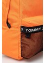 Batoh Tommy Jeans pánský, oranžová barva, velký, s potiskem