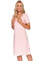 DN Nightwear Kojicí noční košile Sweet Pink hvězdičky