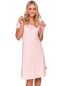 DN Nightwear Kojicí noční košile Sweet Pink hvězdičky