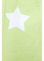 Trendyol Light Green 100% Cotton Star Patterned T-shirt-Shorts Knitted Pajamas Set