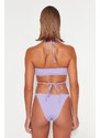 Trendyol Lilac Bralette Tie Bikini Top