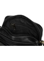 Peterson Pánská kožená taška přes rameno černá (GT185)