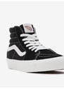 Černé kotníkové tenisky s koženými detaily VANS SK8-Hi - Dámské