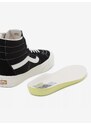 Černé kotníkové tenisky s koženými detaily VANS SK8-Hi - Dámské