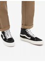 Černé kotníkové tenisky s koženými detaily VANS SK8-Hi - Dámské