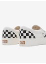 Černo-krémové kostkované slip on tenisky VANS - Dámské